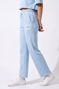 Zivame Athleisure Straight Leg Pants - Blue Bell — thumbnail 4